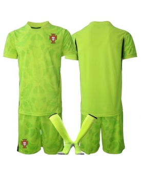 Billige Fotballdrakt Portugal Keeper Replika Hjemmedraktsett Barn VM 2026 Kortermet (med bukser)